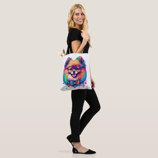 Farbenfroher Kawaii Spitz Hipster Tasche (Am Model)