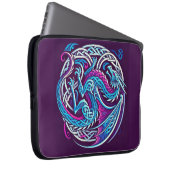 Farbenfroher keltischer Drache Laptopschutzhülle (Vorne Rechts)
