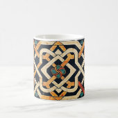 "Farbenfroher keltischer Knoten" Kaffeetasse (Mittel)