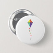 farbenfroher Kite Button (Vorne & Hinten)