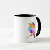 Farbenfroher kleiner Vogel Tasse (VorderseiteRechts)