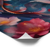 Farbenfroher Koi Fish no 4 Glossy Poster (Ecke)