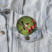 Farbenfroher Kolibri Button (Beispiel)