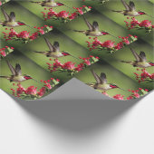 Farbenfroher Kolibri Geschenkpapier (Ecke)