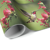 Farbenfroher Kolibri Geschenkpapier (Rolleneckpunkt)