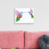 Farbenfroher Kolibri Leinwanddruck (Insitu (Wohnzimmer))