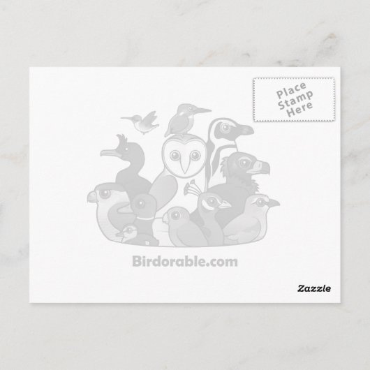 farbenfroher Kondor Postkarte (Rückseite)