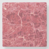 Farbenfroher Korallenmarmor Steinuntersetzer (Vorderseite)