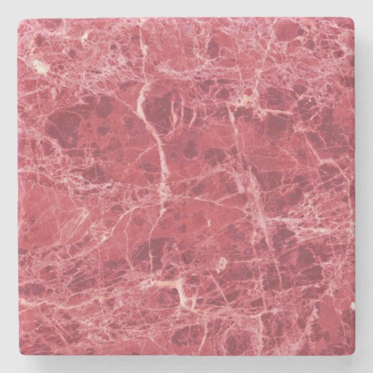 Farbenfroher Korallenmarmor Steinuntersetzer (Vorderseite)