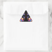 Farbenfroher KosmosFarbenfroher Kosmos Dreieckiger Aufkleber (Tasche)
