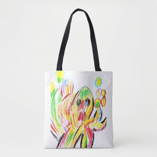 Farbenfroher Krake Tasche (Vorderseite)