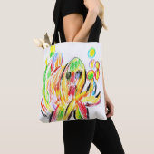Farbenfroher Krake Tasche (Von Nahem)