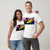 Farbenfroher Krake Welle T-Shirt (Unisex)