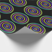 farbenfroher Kreis von Wimpern Geschenkpapier (Ecke)