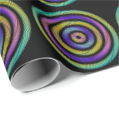 farbenfroher Kreis von Wimpern Geschenkpapier (Rolleneckpunkt)