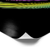 farbenfroher Kreis von Wimpern Poster (Ecke)