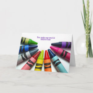 farbenfroher Kreuz halben Kreis danke Karte