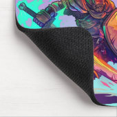 Farbenfroher Krieger Mousepad (Ecke)