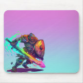 Farbenfroher Krieger Mousepad (Vorne)