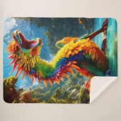 Farbenfroher Künstlerdrache Sherpadecke (Vorderseite (Horizontal))