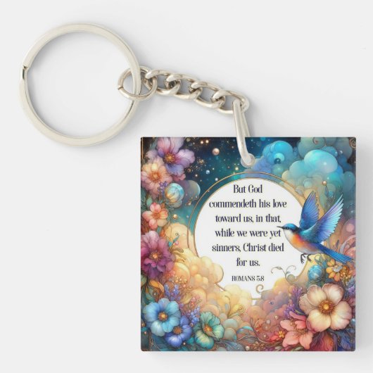 Farbenfroher künstlerischer Schlüsselanhänger Röme (Vorderseite)