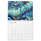 Farbenfroher Lebenszyklus Baum Art 2024 Kalender (Jan 2027)