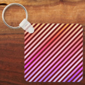 Farbenfroher, lebhafter Streifen Schlüsselanhänger (Vorderseite)