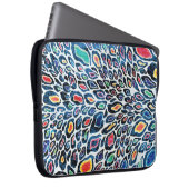 Farbenfroher Leopard: Lebhafte Textur Print Laptopschutzhülle (Vorne Rechts)