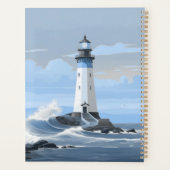 Farbenfroher Leuchtturm am Ozean Planer (Rückseite)