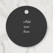 Farbenfroher Lord Ganesha auf schwarz Geschenkanhänger (Rückseite)