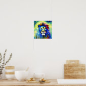 Farbenfroher Löwe   Poster (Küche)