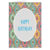 Farbenfroher Mandala marokkanischer Geburtstag (Vorne)