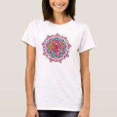 Farbenfroher Mandala T - Shirt (Vorderseite)