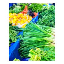 Farbenfroher Markt Frische Gemüse Küche