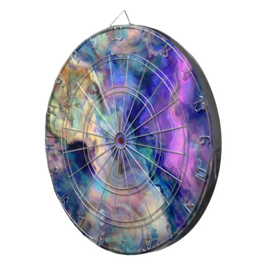 farbenfroher Marmor Dartscheibe (Vorderseite rechts)