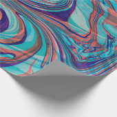 Farbenfroher marmorierter Wirbler Hintergrund Geschenkpapier (Ecke)