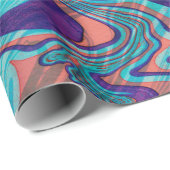 Farbenfroher marmorierter Wirbler Hintergrund Geschenkpapier (Rolleneckpunkt)