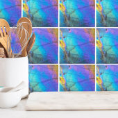 Farbenfroher Marmorstein Fliese