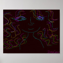 Farbenfroher Me-Poster-Druck