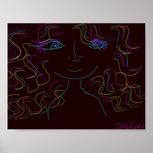 Farbenfroher Me-Poster-Druck Poster (Vorne)