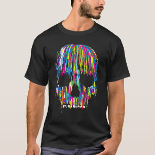 Farbenfroher Melkschädel für Männerjungs Kinderkin T-Shirt
