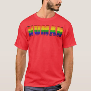 Farbenfroher Mensch, Alte Vater Mama Boy Girl Rege T-Shirt