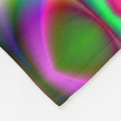 Farbenfroher metallischer Fraktal-Luster Fleecedecke (Ecke)