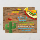 Farbenfroher mexikanischer Polterabend mit dem The Einladung (Vorne/Hinten)