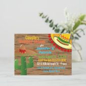 Farbenfroher mexikanischer Polterabend mit dem The Einladung (Stehend Vorderseite)