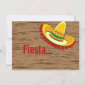 Farbenfroher mexikanischer Polterabend mit dem The Einladung (Rückseite)