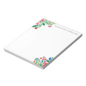 Farbenfroher mexikanischer Stickerei-Individuelle  Notizblock (Rotiert)