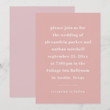 Farbenfroher Minimalismus | Modernes Rosa