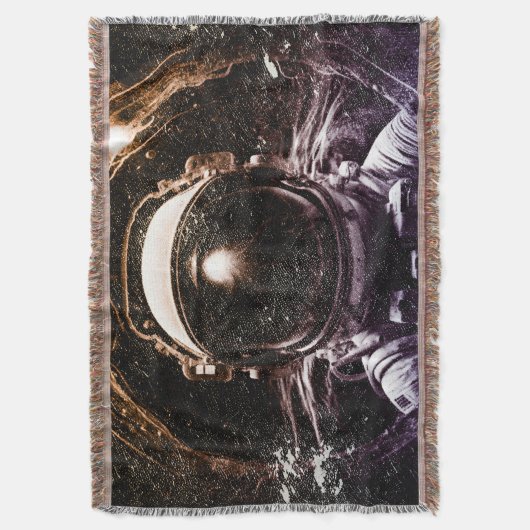 Farbenfroher moderner Astronaut im All Decke (Vorderseite Vertikal)