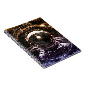 Farbenfroher moderner Astronaut im All Notizblock (Rechte Seite)